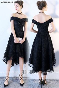 10% off now|Free shipping world-wide. Little Black High Low Off Shoulder Hoco Party Dress at GemGrace. Click to learn our pro custom-made service for wedding dress, formal dress. View #WeddingGuestDresses for more ideas. Elegant Knee-length High-low Party Dress, Summer Party High Low Knee-length Dress, Summer Knee-length High Low Party Dress, Elegant Knee-length High Low Evening Dress, Black Off Shoulder Dress For Spring Cocktail, Elegant High Low Prom Dress, Elegant High Low Party Dress, Elegant High Low Dress For Prom Evening, Black Off Shoulder Dress For Prom Evening