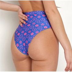 Beach Riot Revolve High Waisted Bikini Bottoms New With Tags! Size: Xs, S Pattern: Wavy Floral Beach Riot Highway Bottoms $98.00 - Fully Lined - High Waisted - Cheeky Bottom Material + Care: 80% Polyester 20% Lycra Hand Washable Made In The Usa All Items Are Bogo 50% Off! That Goes For All Items In Your Cart- For Every One Item, The Second Is 50% Off (Exclusions Only Apply To Individual Items Over $350, But 10% Off All Items $350 And Above)! Make An Offer! You May Apply The Bogo Deal Yourself! A Summer High Waist Surfing Swimwear, High Waist Swimwear For Summer Surfing, Fitted Purple Swimwear For Vacation, Purple Swimwear For Sunbathing During Beach Season, High Waist Summer Surfing Swimwear, Purple Beachwear Swimwear For Poolside, Purple Fitted High Waist Swimwear, Purple Beachwear For Poolside, Purple Fitted High-waist Swimwear