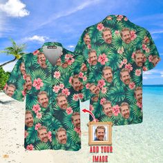 This custom Hawaiian shirt is a great gift idea, as well as a loose and comfy outfit that will keep you cool during the hot summer months. Coming up with a surprise for your loved ones is up to you. This present is appropriate for any occasion, and the receivers will surely love it! Product details: Material: Polyester fabric Feature: Featuring a spread collar, printed pattern all over the shirt, a front button fastening, short sleeves and a relaxed shape. The design is printed with new age prin Red T-shirt For Summer Gift, Father's Day Casual Shirt With Custom Print, Casual Printed Shirt As Gift, Father's Day Short Sleeve Shirt With Custom Print, Casual Summer Shirt For Gift, Customizable Short Sleeve Summer Shirt, Summer Custom Print Shirt As Gift, Casual Father's Day Shirt As Gift, Casual Father's Day Shirt For Gift