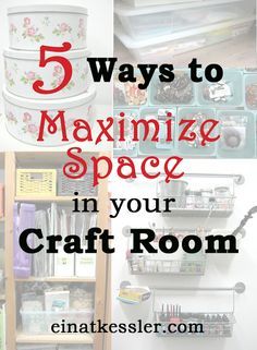 five ways to organize space in your craft room