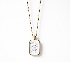 Gift a special someone with this Strong Woman brass necklace featuring a sweet sentiment encouraging women. From The Vintage Sparrow. Brass Pendant Necklace, Box Pouch, Strong Woman, Necklace Box, Brass Necklace, Bead Chain, Brass Pendant, Strong Women, Beaded Chain