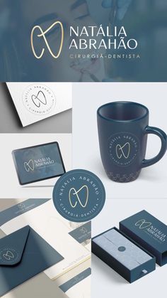 logos and business cards for dental clinic