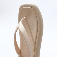 The Square Toe Flip Flops are the modern flip flop of the year. These chic shoes are perfect for the summer months to bring to the beach, pool, or to walk around town in. They are flexible and comfortable, an amazing pair to go with your outfits. FEATURES: Style Open Toe Season Spring/Summer Sole Flat Vamp material EVA COMFORTABLE MATERIAL: The Square Toe Flip Flops are made of high-density material. These are light, soft, breathable, and waterproof, and their excellent flexibility and durabilit Summer Cushioned Flip Flops With Single Toe Strap, Summer Cushioned Single Toe Strap Flip Flops, Beige Flat Flip Flops For Beach Season, Cushioned Single Toe Strap Flip Flops For Summer, Beige Synthetic Toe Post Flip Flops, Comfortable Slip-on Jelly Sandals For Beach, Lightweight Slip-on Summer Flip Flops, Open Toe Jelly Sandals With Removable Insole For Beach, Non-slip Summer Jelly Sandals For Vacation