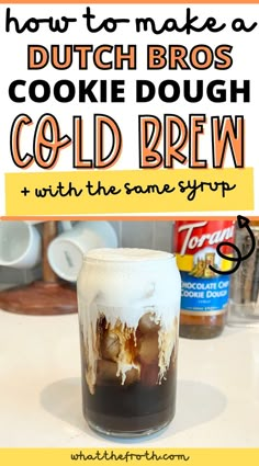 how to make a dutch bros cookie dough cold brew