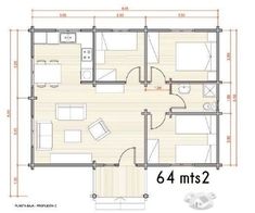 the floor plan for a small apartment