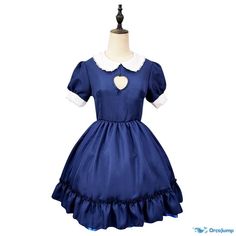 Orcajump - Maid soft girl love dress clothes maid - Final Sale Cute Short Sleeve Dresses For Costume Party, Spring Cosplay Dress With Short Sleeves, Spring Cosplay Short Sleeve Dresses, Short Sleeve Dresses For Cosplay In Spring, Kawaii Dresses For Cosplay, Kawaii Style Short Sleeve Dresses, Kawaii Short Sleeve Dress For Costume Party, Kawaii Short Sleeve Costume Party Dress, Cotton Short Sleeve Dress For Costume Party