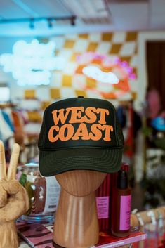 The perfect trucker. 100% Polyester Front; 100% Nylon Mesh This hat is made to order and will ship in 3-5 business days MADE TO ORDER PRODUCTS ARE FINAL SALE Hipster Cowboy, T-shirt Photography, Good Vibrations, Navy And Khaki, Hat Ideas, Vintage Cap, Beach Hat, Neon Orange, The Clothes