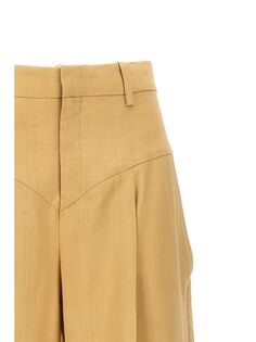 Staya' viscose blend hemp pants with straight leg with central crease, V-detail waist with zip and hook closure.ISABEL MARANT'Staya' pantstrue to size fit frech size Hemp Pants, Isabel Marant Sneakers, Parisian Look, Pleats Please Issey Miyake, French Inspired, Fashion Line, Effortless Chic, Bohemian Chic, Yoga Wear