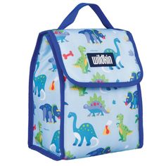 Packed with personality, Wildkin's insulated lunch bag is designed to help you and the environment by offering a fun and reusable option for lunch and snack time. Sized just right, the Wildkin Lunch Bag measures 10 x 8.5 x 5 inches. Our lunch bag features a touch closure, a sturdy carrying handle and is made of 100% Polyester - for easy cleaning. This lunch bag will last a long time, but you'll find that with all of Wildkin's fun color and pattern options you'll be ordering whenever you're in th Dinosaur Land, Reusable Lunch Bags, Kushina Uzumaki, Carry On Size, Kids Lunch Bags, Brown Paper Bag, Fun Color, Lunch Bags, Insulated Lunch Bags