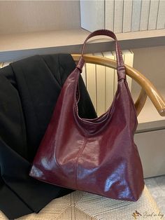 Bird in Bag - Effortless Commute: Spacious Womens Tote Bag, Perfect for Autumn and Winter, Stylish and Versatile Medium Size Purse, Leather Shoulder Bag For School, Women’s Purses, Cute Bags And Purses, Dark Red Purse, Thrifted Bags, 2024 Bags, Baggu Tote, Bags For College