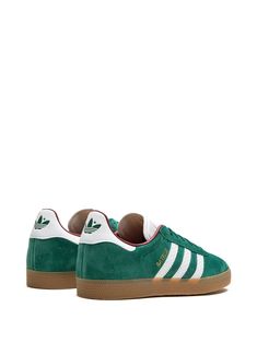 Find ADIDAS Gazelle Core Sneakers on Editorialist. dark green/white suede signature 3-Stripes logo logo print to the side logo-print tongue contrasting branded heel counter round toe front lace-up fastening branded insole gum-rubber sole These styles are supplied by a premium sneaker marketplace. Stocking only the most sought-after footwear, they source and curate some of the most hard to find sneakers from around the world. Green Gum Sole Sneakers For Streetwear, Green Sneakers With Gum Sole For Streetwear, Green Adidas Lace-up Skate Shoes, Green Sporty Skate Shoes With Gum Sole, Casual Adidas Logo Custom Lace-up Sneakers, Green Low-top Custom Sneakers With Gum Sole, Adidas Custom Lace-up Sneakers With Three Stripes, Classic Green Lace-up Skate Shoes, Green Adidas Sneakers With Laces