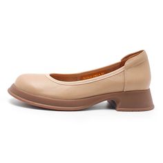 From Dwarves studio, These loafers are designed in a timeless, minimal silhouette, so you'll be sure to wear them often. Made from soft leather, soft bottom that ensure all-day comfort. Wear yours with tailoring and denim alike. Color: Beige/Black/ApricotMaterial: Cow LeatherLining: Genuine LeatherInsole: Genuine LeatherSole: RubberHeels: 3.5 cm/1.38"Weight: Fit: Medium to Wide, Runs Normal.Origin: Made in China Production Time: About 7-10 days (Any exceptional case will email you, Please pay at Beige Round Toe Ballet Flats For Fall, Beige Closed Toe Ballet Flats For Office, Beige Leather Flats With Textured Sole, Beige Leather Flats With Stitched Sole, Beige Ballet Flats With Textured Sole And Round Toe, Leather Round Toe Ballet Flats For Office, Office Ballet Flats With Leather Sole And Round Toe, Office Brown Ballet Flats With Round Toe, Beige Ballet Flats With Removable Insole And Round Toe