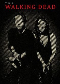 the walking dead movie poster with two people