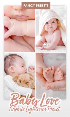 the baby love mobile lightroom preset is ready to be used for photoshopping