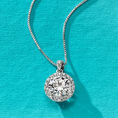 Ross-Simons - 2.00 ct. t. w. Moissanite Pendant Necklace in Sterling Silver. 18". Here's a hearty helping of sparkle for a price you won't have to think about twice! The alluring pendant necklace boasts a crystalline round brilliant-cut moissanite centerpiece highlighted by a halo and bale of additional moissanites, together comprising a stunning total of 2.00 carats. Set in sterling silver. Suspends from a box chain. Springring clasp, moissanite pendant necklace. Diamond Anklet, Italian Gold Jewelry, Pearl Bracelet Gold, Moissanite Pendant, Pearl Strands Necklace, Diamond Tennis Necklace, Precious Gemstones Jewelry, Mens Gold Bracelets, Silver Anklets