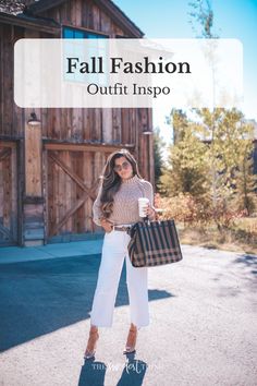 One of my favorite looks from our Jackson Hole Trip. I'm wearing a Sweater from Free People, White jeans, culottes from H The Sweetest Thing Blog, Winter Fashion Looks, White Jeans Outfit