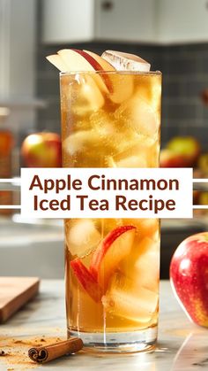 Discover the delightful aroma and taste of our apple cinnamon tea, whether enjoyed piping hot or poured over ice for a cool, fruity experience! Apple Cinnamon Tea Recipe, Cinnamon Tea Recipe, Apple Iced Tea, Spiced Tea Recipe, Apple Cinnamon Tea, Milk Thistle Tea, Best Non Alcoholic Drinks, Cold Drinks Recipes, Turmeric Tea Recipe