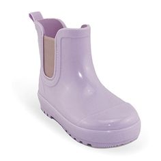 Closure Type: Slip-OnUpper/Outer Base Material: 100% PvcShoe Lining Material: TextileSole Material Content: 100% Polyvinyl ChlorideToe Type: Closed Toe, Cap ToeHeel Style: Flat HeelCountry of Origin: Imported Purple Waterproof Boots With Round Toe, Purple Waterproof Round Toe Boots, Heel Rain Boots, Heeled Rain Boots, Chelsea Rain Boots, Girls Flats, Toddler Girls, Girls Shoes, Rain Boots