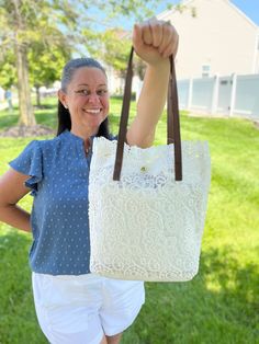 Every gal needs a lightweight, small Summer-vibe handbag! Just a dainty little thing that you can take with you on your minimalist getaway! This handbag will fit all your essentials and pair perfectly with all your stylish vacation or Summer outfits! Crochet Lace Shoulder Tote Bag available in Beige or White Bag Dimensions: 12" H x 5" W x 11" L 2 Straps: 23" each end to end Strap Drop: 9" Magnetic Snap Closure Lightweight Bags For Daily Use, Versatile Summer Beach Bag With Removable Pouch, Versatile Beach Bag With Removable Pouch For Summer, Summer Crossbody Bag For Everyday, Everyday Spring Shoulder Beach Bag, Lightweight Beige Bag For Everyday Use, Lightweight Beige Bag For Everyday, Chic Spring Beach Bag With Removable Pouch, Lightweight Tote Shoulder Bag