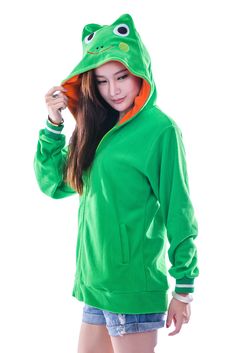 PRICES MAY VARY. Animal pattern unisex hooded jacket with hat, pocket, zipper front High quality polar fleece fabrics. Soft and cozy, moderate thickness Great halloween gift idea for somebody special or wearing it yourself Occasion: cosplay costume, casual wear, air conditioning clothing, party, loungewear S (Height: 148CM-158CM), M (Height: 158CM-166CM), L (Height: 166CM- 175CM), XL (Height: 175CM-185CM) Super comfy animation design sweatshirt is a must-have in this year. Luxury and elegant des Casual Fleece Hoodie For Cosplay, Cosplay Fleece Hoodie, Cosplay Hooded Fleece Sweatshirt, Hooded Fleece Sweatshirt For Cosplay, Sporty Winter Hoodie For Cosplay, Hooded Green Fleece Jacket, Hooded Green Fleece Jacket With Fleece Lining, Green Fleece Hooded Jacket With Double-lined Hood, Green Fleece Hooded Jacket With Drawstring Hood