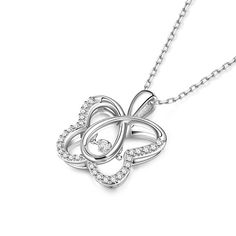 Showing elegant and timeless beauty, this necklace makes an adorable gift for yourself or loved one. The center of the butterfly is decorated with a dancing stone, which refracts and sparkles in the light. Sparkling stones add an element of glamour to this feminine design. Dainty and shimmering, this necklace is sure to cherish.Carat Weight: 0.18 ctStone Size: 3 mmStone Type: Jeulia® StoneNumber of Stones: 1 Stone Color: Diamond WhiteStone Shape: RoundCarat Weight: 0.32 ctStone Size: 1,1.2 mmSto Round Necklace, Feminine Design, The Butterfly, Sterling Silver Necklace, Diamond White, Timeless Beauty, Cute Gifts, Sterling Silver Necklaces, Stone Color