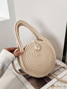 Bird in Bag - Minimalist Straw Bag for Travel Simple Beige Shoulder Bag, Minimalist Beige Bucket Bag With Adjustable Strap, Simple Beige Crossbody Bag, Casual Beige Bags With Round Handle, Casual Bags With Large Capacity And Round Handle, Casual Bag With Large Capacity And Round Handle, Casual Travel Shoulder Bag With Round Handle, Casual Shoulder Bag With Round Handle For Travel, Beige Modern Shoulder Bag