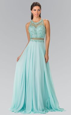 Elizabeth K GL2347 Mint Illusion Top, Fitted Prom Dresses, Dama Dresses, Affordable Prom Dresses, Embroidered Bodice, Sophisticated Dress, Plus Size Prom Dresses, Beaded Top, Prom Dresses Short