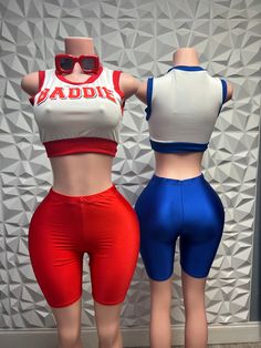 crop top features a round neckline, sleeveless design, and a "Limited Edition Baddie" verbiage. It has no closure and is made of 97% polyester and 3% spandex. The accompanying shorts are made of nylon material and should be hand washed cold water Product color as seen on a monitor may vary slightly compared to actual items due to photography lighting conditions and individual screen color calibration. Sporty Fitted Crop Top For Cheerleading, Red Sports Bra For Summer, Sporty Stretch Crop Top For Cheerleading, Sporty Sleeveless Tank Top For Cheerleading, Sporty Stretch Crop Top, Sporty Sleeveless Crop Top For Sports Events, Screen Color, No Closure, Makeup Makeover