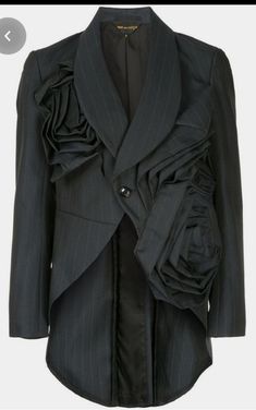 Comme Des Garcons Vintage, Chanel Tweed Jacket, Designer Blazers, Striped Jacket, Tailored Blazer, Tailored Jacket, Jacket Design, Black Blazers