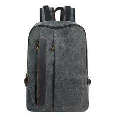 This Mens 14 Inches Laptop Canvas Backpack is perfect for carrying your laptop and other everyday items. It is made from high-quality cotton canvas and features adjustable straps, 2 front zipper pockets, and plenty of room for your laptop, books, and other items. It is lined with leather for added durability. Its rugged design and durability make it a great choice for any adventure.     ITEM DETAILS  Item Type: Backpacks 
Lining Material: Polyester 
Interior: Interior Compartment,Computer Interlayer,Interior Zipper Pocket,Cell Phone Pocket 
Closure Type: Zipper 
Main Material: Canvas 
Size:43 x 30 x 16 cm, fit 14 inches laptop 
Style: Casual Casual Canvas Backpack With Zipper Pocket, Casual Laptop Bag With Zipper Closure, Casual Laptop Bag With Zipper Closure For Outdoor, Large Capacity Cotton Backpack For Back To School, Large Capacity Cotton Backpack For Everyday Use, Back To School Large Capacity Cotton Backpack, Large Capacity Canvas Laptop Backpack, Functional Cotton Backpack With Zipper Pocket, Large Capacity Rectangular Cotton Backpack