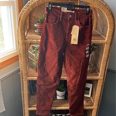 Nwt Levi High Waisted Taper Corduroy Pant Brand New, Has Tags, Never Worn! Gorgeous Corduroy Color! Size: 26 Perfect High Waisted Fit! I Love Corduroys! Levi's Cotton Bottoms For Winter, Levi's Corduroy Bottoms For Fall, Red Corduroy Bottoms For Fall, Levi's Cotton Winter Bottoms, Red Corduroy Pants For Winter, Red Corduroy Jeans For Fall, Burgundy Cotton Jeans For Fall, Levi's Fitted Red Bottoms, Casual Red Levi's Bottoms