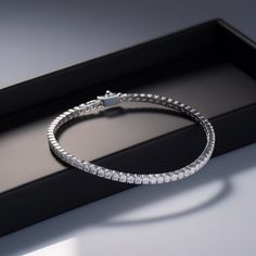 Made to order only Introducing our Lab Grown Diamond Bracelet: Bracelet details: -17.8cm total length -1.4mm diamonds -Total of 87 diamonds -Approximately 1ct total diamond weight in each bracelet -18k white gold setting -18k yellow gold setting Experience the epitome of elegance and sustainability with our Lab Grown Diamond Bracelet. Meticulously crafted, this exquisite piece showcases the brilliance and beauty of lab-grown diamonds. Why choose lab-grown diamonds? 1. Ethical Sourcing: Our lab-g Elegant Moissanite Tennis Bracelet, Elegant Moissanite Diamond Bracelet With Prong Setting, Elegant Sterling Silver Bracelet With Moissanite And Prong Setting, Elegant Lab Grown Diamond Tennis Bracelet, Elegant Sterling Silver Moissanite Bracelet With Prong Setting, Elegant Lab-grown Diamond Tennis Bracelet, Elegant Moissanite Tennis Bracelet With Diamond Cut, Elegant White Gold Moissanite Tennis Bracelet, Elegant Lab-grown Diamond Tennis Bracelet For Formal Occasions