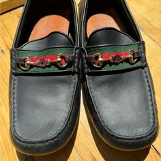 Worn Once. Men’s Black Gucci Loafers Black Gucci Loafers, Gucci Loafers, Brown Leather Loafers, Shoes Gucci, Dress Loafers, Gucci Horsebit, Brown Loafers, Nike Air Max Tn, Gucci Leather