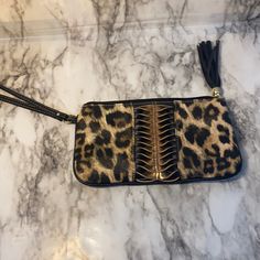 Leopard Print Wristlet. Brand New. Not Sure Of Brand But It’s Never Been Used. Chic Handheld Clutch With Wrist Strap, Trendy Rectangular Clutch With Wrist Strap, Trendy Clutch With Wrist Strap, Fashion Accessory Pouch Clutch With Zipper Closure, Trendy Wristlet Clutch With Wrist Strap, Trendy Pouch-style Wristlet With Zipper Closure, Trendy Pouch Wristlet With Zipper Closure, Chic Zipper Pouch Wristlet, Chic Rectangular Wristlet With Zipper Pouch