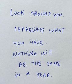 a note written to someone about what they are doing in the year ahead, with blue ink on white paper