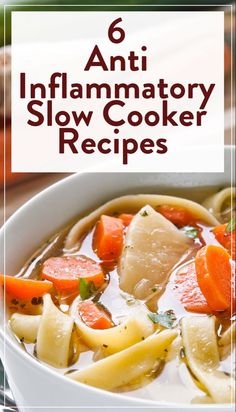 Healthy Slow Cooker Recipes, Eat Natural, Inflammation Foods, Anti Inflammation, Healthy Slow Cooker, Inflammatory Foods