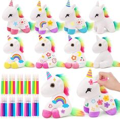 Amazon.com: HAPGFS 10Pcs Unicorn Party Favor Bulk Toys Mini Plush Unicorn Stuffed Animals with Coloured Pens Small Rainbow Unicorn Keychain for Birthday Wedding Christmas Goodie Bag Stuffer Party : Toys & Games Unicorn Party Favor, Coloured Pens, Unicorn Keychain, Christmas Goodie Bags, Bulk Party Favors, Plush Unicorn, Unicorn Stuffed Animal, Kids Gift Guide