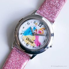 Vintage Disney Collectible Watch | Princess Wristwatch for Her – Vintage Radar Collectible Watch, Black Hour, Disney Collectables