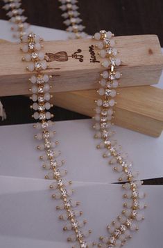 ivory rhinestone bead chain, beading trim, gold rhinestone bead belt, bridal headband, one yard Gold Beaded Bridal Belt For Party, Gold Beaded Rhinestone Necklace For Wedding, Gold Embellished Bridal Necklace For Party, Gold Beaded Crystal Rhinestone Necklace, Gold Rhinestone Beaded Crystal Necklace, Gold Crystal Bridal Belt For Party, Jewellery Wishlist, Bead Belt, Jewelry Designing