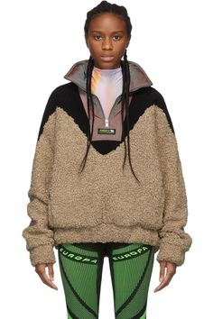 MISBHV: Beige Europa Fleece Pullover | SSENSE Sherpa Pullover, Online Sale, Pop Fashion, Fashion Details, Jacket Outfits, Hoodie Fashion, What To Wear, Lookbook, Knitwear