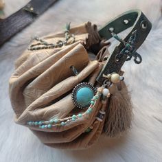 A handmade, medieval inspired leather pouch.  Comes with a laser etched handle, ornate custom beads, and a sturdy leather base. Coin Purses, Purse Pouch, Leather Pouch, White Leather, Coin Purse, Coin, Accessory Gift, Pouch, Electronic Accessories