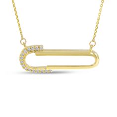 Birmingham Jewelry Item Number: BJP10790-18 Women's Necklace PaperClip Diamond Necklace 14K Yellow Gold Diamond: 0.08ct Yellow Gold Diamond Necklace With Paperclip Chain, Diamond Necklace With Paperclip Chain For Gift, Diamond Necklace With Paperclip Chain As Gift, Women's Necklace, Gold Paper, Paper Clip, Item Number, Birmingham, Gold Diamond