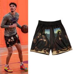 Featured By Lamelo Ball SIZE CHART S - 155-165CM M- 165-170CM L- 170-175CM XL- 175-180CM XXL- 180-185CM XXXL- ABOVE 190CM BASED ON 70KG MODEL Street Basketball, Mens Beach Shorts, Lamelo Ball, Mesh Short, Last Supper, Pants With Pockets, Mesh Shorts, Men Vintage, Basketball Shorts