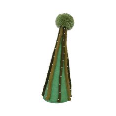 Wool Felt Tree with Applique, Beads and Pom Pom - One Amazing Find: Creative Home Market Wool Felt Christmas, Holiday Characters, Felt Tree, Seasonal Displays, Felt Christmas Tree, Creative Co Op, Twinkling Lights, Green Wool, Twinkle Lights