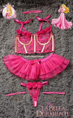 Lingerie Cute, Disney, Pink