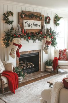 15 Chic Christmas Mantle Decor Ideas for Cozy Fireplaces 26 Christmas Decor Ideas Old Fashion, Christmas Decoration Fireplace, Natural Color Christmas Decor, Home Decor Ideas French Country Cottage Christmas, Christmas Inspiration 2024, Christmas Decor Ideas Dorm, Christmas Decor Ideas Country, Christmas Decor Ideas Vintage, Cozy Christmas Home Decor