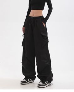 Applicable age: 18-24 years old Size: S M L XL style: street Street: Athleisure Women's waist height: high waist color: black Item No.: L22121436 Year Season: Winter 2022 Thickness: regular Length: trousers Women's trousers type: overalls Sales channel type: pure e-commerce (only online sales) Material composition: cotton 100% Girls Tunic Dress, Swan Aesthetic, Formal Dress Pants, Loose Black Dress, Streetwear Spring, Hip Hop Women, Pants For Woman, Ropa Aesthetic, Girls Tunics