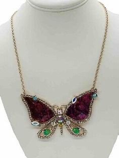 Betsey Johnson Pink bejeweled crystal Butterfly necklace NWT Rare  | eBay Costume Rhinestone Necklace For Gifts, Gold Embellished Necklace Perfect For Gift, Gold Embellished Necklace For Gift, Glamorous Jeweled Crystal Necklaces For Gifts, Rhinestone Crystal Necklace For Gifts, Jeweled Crystal Rhinestone Necklace As Gift, Glamorous Jeweled Crystal Necklace For Gift, Multicolor Rhinestone Jewelry, Silver Embellished Necklace For Gift