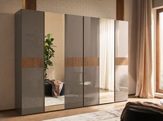 alt Italian Wardrobe, Mirror Doors, Extra Shelf, Corso Como, Set Of Drawers, Modern Wardrobe, Bedroom Collection, A Shelf, Mirror Door