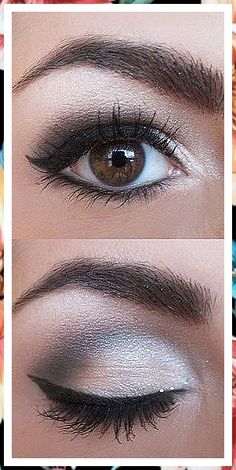 Get ready for the winter season with our gorgeous makeup tips. Learn how to enhance your beauty with a flawless look. Trucco Smokey Eye, Winter Make Up, Beautiful Wedding Makeup, Wedding Eyes, Alat Makeup, Wedding Makeup Tips, Dramatic Eye Makeup, Glitter Eye Makeup, Eye Makeup Pictures